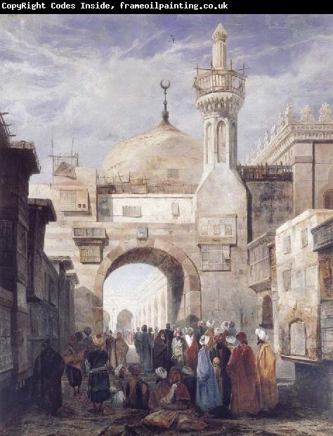Adrien Dauzats Mosque of Al Azhar in Cairo